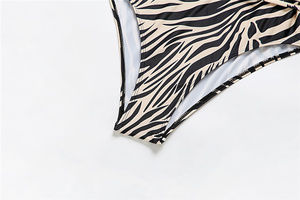 Una sola pieza traje de baño Sexy taza vendaje <span class=keywords><strong>2021</strong></span> estampado de leopardo Bikini traje de baño - Product Image 6