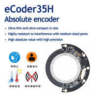 Arcsec Drive Encoder Magnetik Absolut Presisi Tinggi ECoder35H Sensor Sudut Putar Poros Berongga Satu Putaran & Multi Putaran