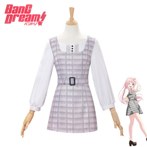 BanG Dream It's <span class=keywords><strong>MyGO</strong></span> Qianzao Ai Yin 2 piezas Cosplay vestido Anime disfraces Plaid Lolita vestido de talla grande - Product Image 1