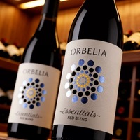 Etiqueta Adhesiva Personalizada para Botellas de Vino, con Logotipo Estampado en Lámina Dorada, Impermeable y de Lujo