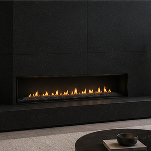 <b>Polished</b> <b>Black</b> Granite Tile in Dark Grey for Indoor & Outdoor Industrial Design Style for Living Room & Bathroom - Product Image 1