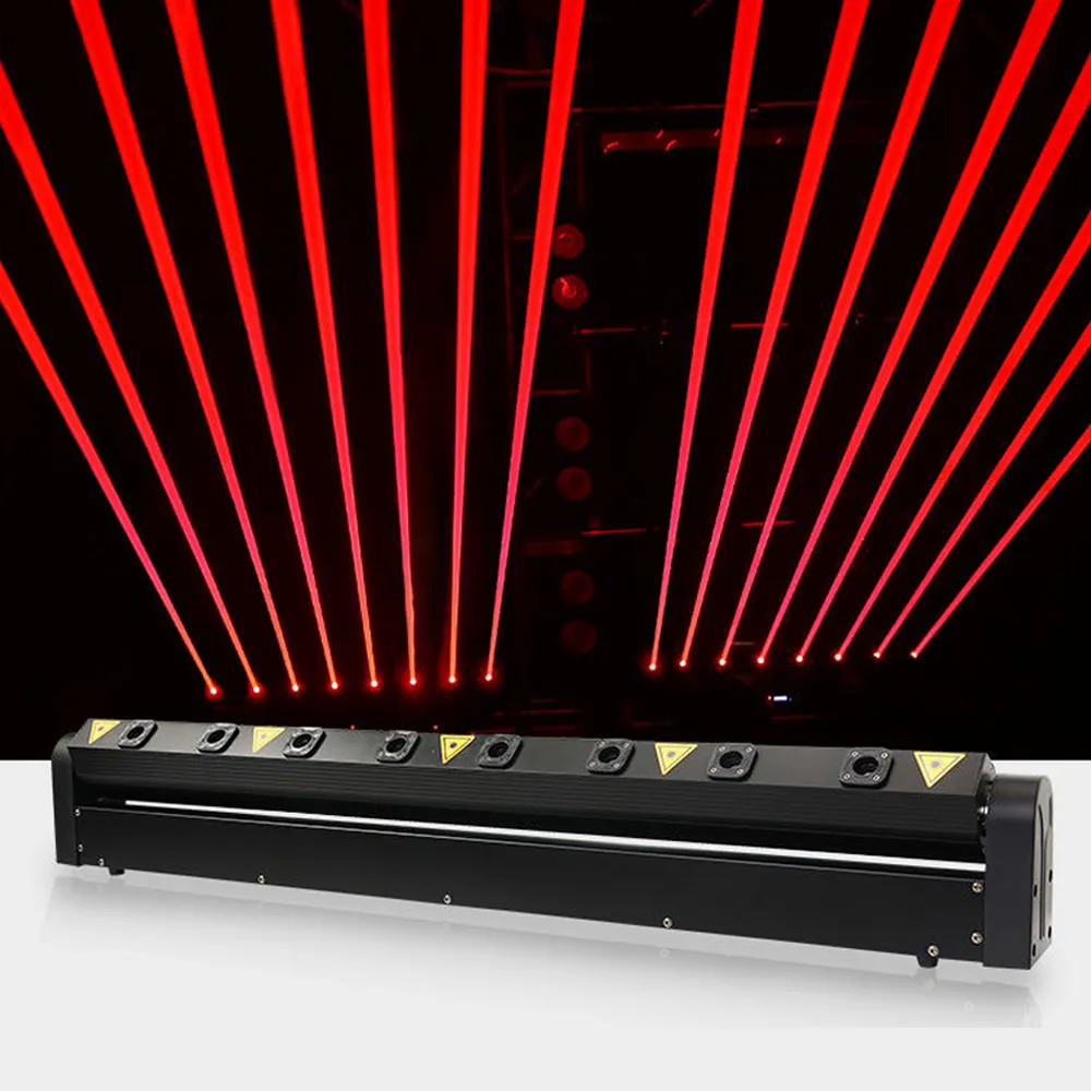 High Quality 8 Eyes Red Moving Head Laser Light Red 500Mw Laser Light Show For Dj Show Concert Party Ktv