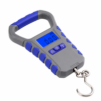 Balance de pêche numérique étanche rechargeable Type-C en ABS, 30 kg/65 lb, haute précision, balance électronique suspendue, écran LCD rétroéclairé de 2,5 pouces