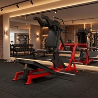 YDY FIT NM0041 Machine à fessiers professionnelle en acier inoxydable pour l'entraînement de la force des jambes et du dos - Fonction Squat Utilisation universelle
