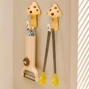 Mushroom Hook Seamless Coat Hook Plastic Waterproof Heavy Duty Self Adhesive Hooks for Kitchens Bathroom Bedroom - Product Image 6