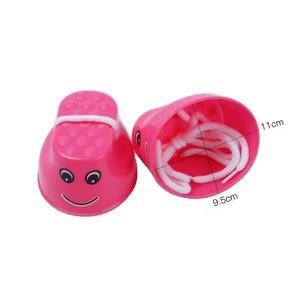 1 Par de Zapatos de Plástico para Caminar sobre Patas, Juguete Deportivo para Niños, Entrenamiento de Equilibrio, Ayuda Didáctica para Jardín de Infancia - Product Image 4