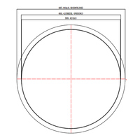 Panel LCD Bulat BOE 23.6" 1280*1280 DV236FBM-N00 Layar Kecerahan Tinggi 23.6 Inci