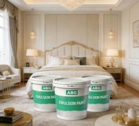 Peinture latex satinée intérieure anti-moisissure et imperméable, application au pinceau, faible teneur en COV, forte couvrance pour la décoration murale