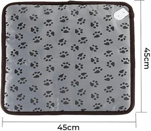 Couverture chauffante réglable et solide pour chiens et chats, tapis chauffant électrique moderne pour animaux de compagnie, protection contre la coupure de courant, imperméable et résistant aux morsures - Product Image 2