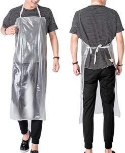 Delantales de plástico desechables, 23.6 x 37.4 pulgadas, batas de plástico impermeables para el hogar y exteriores - Product Image 1