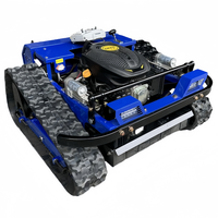 Vente directe d'usine, tondeuse à gazon robotisée portable à commande à distance, de qualité industrielle, alimentée au diesel, pour la maison et le jardin