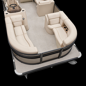 Pontone di Lusso Rive&<span class=keywords><strong>Sea</strong></span> a Singolo Ponte da <span class=keywords><strong>23</strong></span> Piedi per 10-14 Passeggeri, Barca Yacht di Alta Qualità con Motore e Spogliatoio - Product Image 4