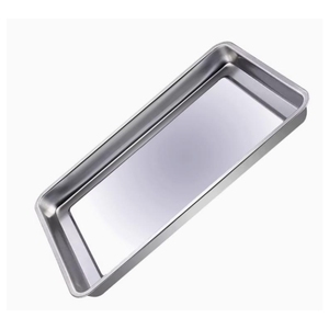 Rectangle Outdoor <b>BBQ</b> Stainless Steel Vegetable Baking <b>Tray</b> Flat Bottomed Dish for Vegetable Grilling - Product Image 3