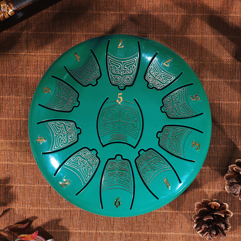 Стальной барабан с язычком 14 дюймов 8 дюймов 8 tune Handpan, барабанная накладка с барабанной палочкой, сумка для переноски, аксессуары для перкуссионных инструментов