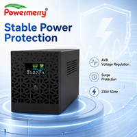 Système d'alimentation de secours hors ligne 1500VA 900W 230V 50Hz AVR avec deux batteries 12V 9Ah pour la maison, le bureau, l'ordinateur et le routeur en UE