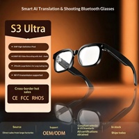 Nouvelles lunettes intelligentes S3 Ultra transfrontalières avec traduction IA, diffusion en direct, traduction d'appels en temps réel et stabilisation d'image
