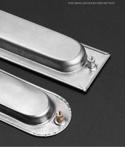 WEKIS Tirador Moderno de Acero Inoxidable Empotrado Oculto para Cajones y Armarios Correderos, Ambidiestro - Product Image 4