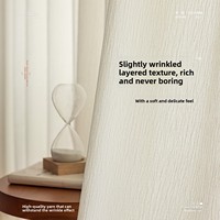 Voilages de chambre à coucher style français pour lucarne, en chenille, avec décoration intégrée, couleur thé au lait, isolants et translucides