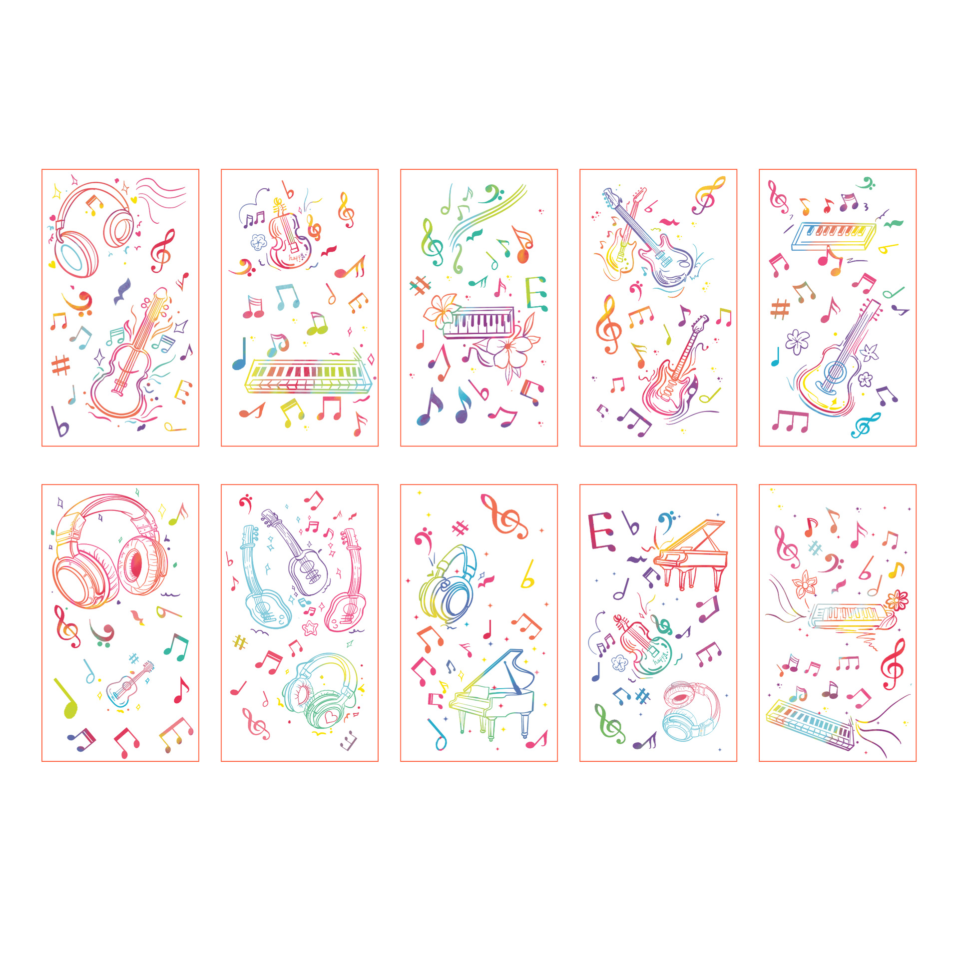 Série de musique de dopamine-10-68*120mm