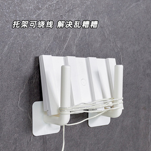 Soporte de pared Qinfeng, soporte fijo de plástico para router, decodificador, multifunción, estilo moderno minimalista - Product Image 4