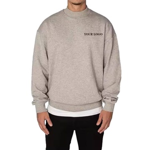 Sweat-shirt en molleton français 600 Gsm, sweat-shirt personnalisé à capuche pour homme, sweat-shirt à épaules tombantes, sweat-shirt court pour homme - Product Image 1