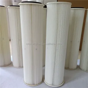 Factory Manufacturer Industrial 0.3 Welding Fume Powder Collection Cylindrical Polyester Dust Cartridge Air Filter