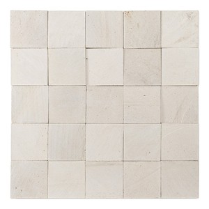Piastrella in Pietra Naturale Calcare Bianco a Grana Fine 10x10 - Product Image 2