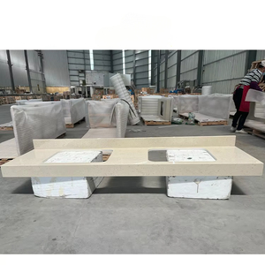 Modern <b>White</b> Quartz Stone Vanity Top & Artificial Quartz Countertops Water Resistant - Product Image 4