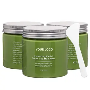 Skin Care Green Tea Mask Mud Clay Face Mask Collagen Deep Pore Cleansing Mud Clay Facial Mask