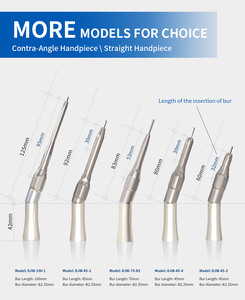 DJW-45-2-pieza de mano quirúrgica Dental de baja velocidad, contraángulo con conector tipo E, longitud de 45mm de diámetro, 2,35mm - Product Image 3
