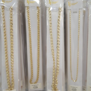 Venta al por Mayor de Joyería FJ Fallon: Cadenas de Aleación de Latón Chapadas en Oro Real de 14K, Collares de Moda <span class=keywords><strong>con</strong></span> Grandes Descuentos - Product Image 3