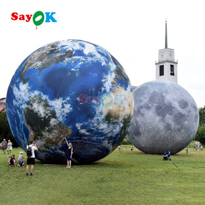 Sayok, globo de bola de planetas inflables gigantes personalizados, globo inflable tierra Luna Marte Saturno <span class=keywords><strong>planeta</strong></span> para Decoración - Product Image 2