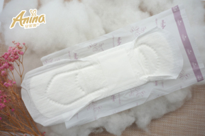 Serviettes hygiéniques jetables respirantes et absorbantes en coton avec ailettes <span class=keywords><strong>Anina</strong></span> Eco - Fabriquées au Fujian, type régulier pour usage diurne, marque privée - Product Image 5