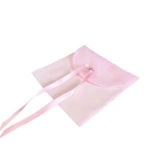 Emballage cadeau de luxe, pochette transparente en organza personnalisée avec logo brodé, petite pochette anti-poussière, sacs d'emballage - Product Image 1