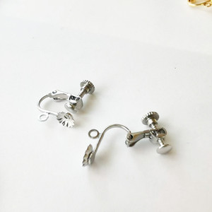 Pince à oreille suspendue réglable pour femmes, convertisseurs à ressort de perceuse, boucles d'oreilles à clipser à vis arrière, pas de goujon à la mode - Product Image 2