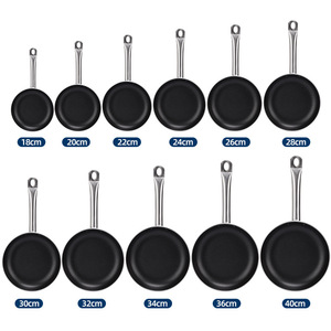Juego <span class=keywords><strong>de</strong></span> Utensilios <span class=keywords><strong>de</strong></span> Cocina <span class=keywords><strong>de</strong></span> Acero Inoxidable SS304 OEM ODM, Sartén <span class=keywords><strong>con</strong></span> Tapa <span class=keywords><strong>de</strong></span> <span class=keywords><strong>Vidrio</strong></span>, Apto para Inducción, para Uso Familiar - Product Image 2