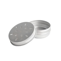 Pot de bougie cosmétique rond vide en aluminium personnalisé pot de crème d'ombre à paupières avec couvercle à trou creux et fonction de désodorisant
