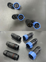 Conector automotriz e industrial M25 de alta calidad, enchufe autoblocante macho y hembra 2 3 4 5 6 8 pines, opciones disponibles