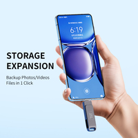 Memoria USB Metálica Tipo C de 64GB de Alta Velocidad, Unidad Flash de 128GB 256GB 512GB 1TB, Unidad de Estado Sólido (SSD) 2 en 1