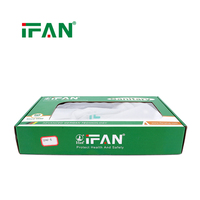 Robinet de cuisine IFAN en acier inoxydable poli argenté à col long, mélangeur d'eau chaude et froide, prix de gros direct usine