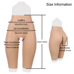 Culotte en Silicone Artificielle à Effet Vagin Faux Sexe, Faux <span class=keywords><strong>Hanches</strong></span> en Silicone avec Grosses Fesses pour Travestissement et Drag Queen - Product Image 3