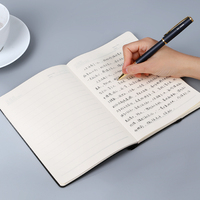 COMIX - Juego de Cuadernos de Negocios de Cuero con Logotipo Personalizado, A5, Regalo, Libretas para Conferencias, Juego de Agendas de Oficina
