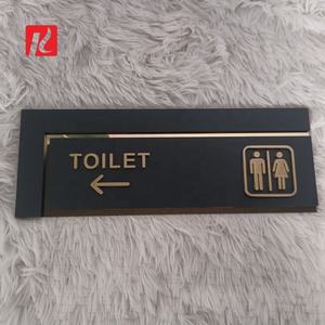 Kexian Panneaux de toilettes personnalisés sans quantité minimale de commande Panneaux de toilettes en métal acrylique Panneaux de toilettes pour hommes et femmes WC <span class=keywords><strong>Autocollant</strong></span> de signalisation de salle de bain - Product Image 3