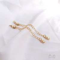 Fermoirs plaqués or 14 carats pour la fabrication de bijoux, accessoires en cuivre, aimants ronds/en forme de cœur pour la création de colliers DIY
