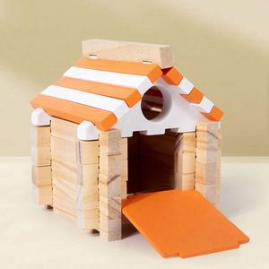 Ensemble de construction polyvalent DIY : Planches de construction, jouet de construction comprenant 114 blocs en bois, jouet éducatif STEM - Product Image 5