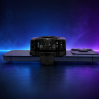Pendingin Ponsel Semikonduktor untuk Esports Gaming, Alas Pendingin Game Mobile untuk iPhone 15 Samsung S24, Kipas 3 Kecepatan 5200RPM, Tipe-C