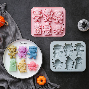 Moldes de Silicona Antiadherentes con Temática de Halloween, 26 Moldes para Pasteles, Reutilizables, de Grado Alimenticio, Lindos Moldes Magnéticos de Silicona para Chocolate, Dulces y Hielo - Product Image 5