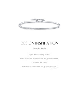 S925 Silver Diamond Hypoallergenic Polished <b>Bracelet</b> Silver Chain BracChannel Setting Minimalist Everyday Wear Unisex Jewelry - Product Image 6