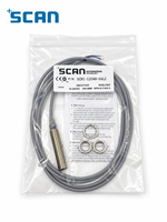 Capteur de proximité inductif SCAN 4 mm NPN NO/NC commutable M12 10-30 V CC 1 kHz à couple élevé IP67 blindé en laiton nickelé