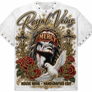 Custom <strong>Best</strong> Selling Unisex Long Neck Hip Hop T-shirts Custom Logo Silk Screen Printing 100% Cotton Loose Wholesale Men's - Product Image 1